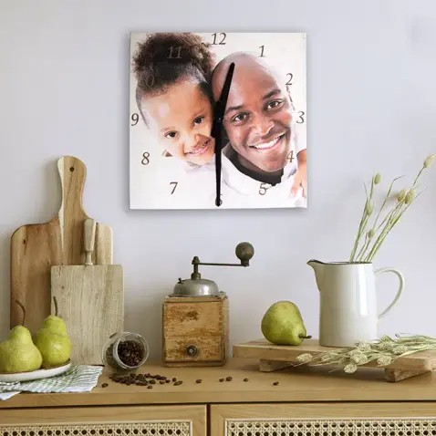 Personalised Canvas Clock – A Timeless Gift with Heart
