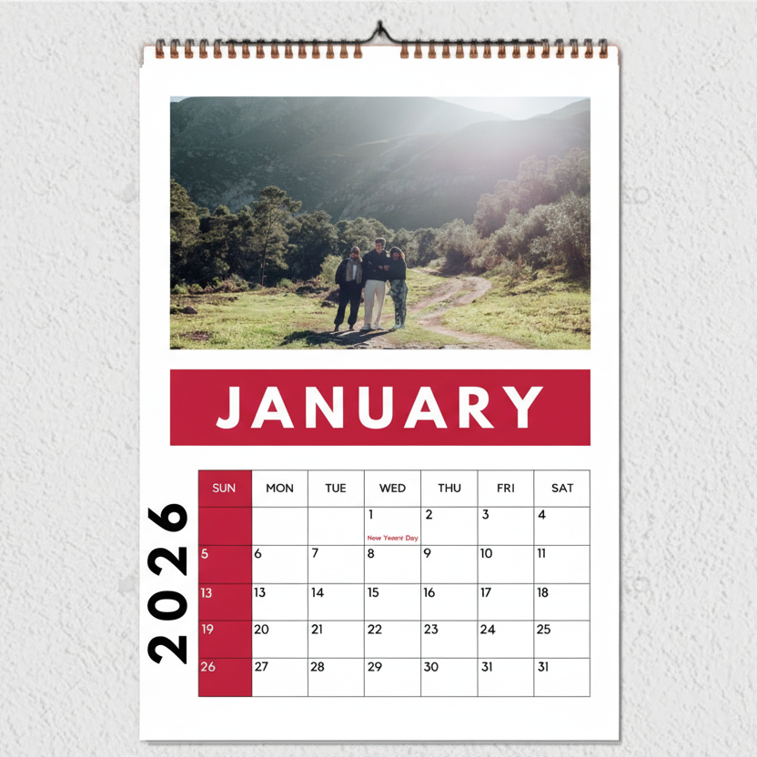 Personalised A3 Calendar