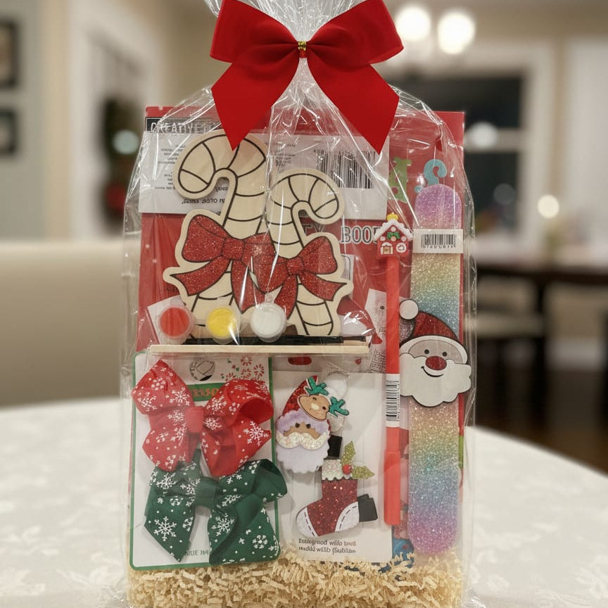 Holly Jolly Christmas Gift Set (With Hair Bow)